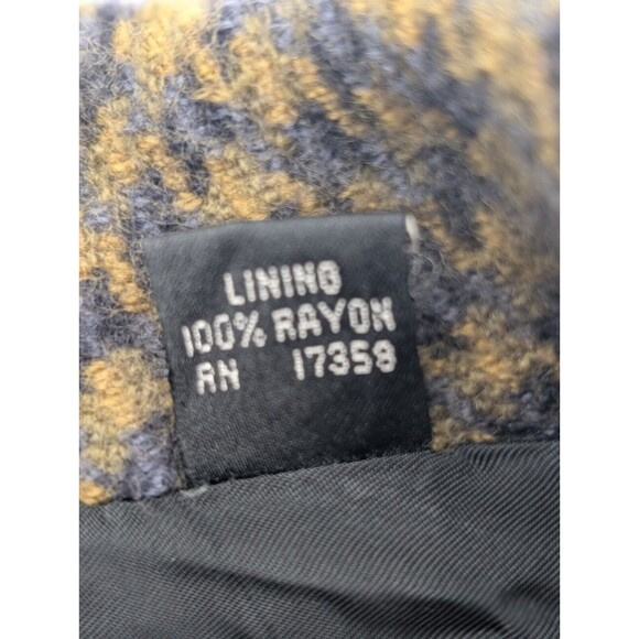 Linda Allard Ellen Tracy Wool Cashmere Blend Green Brown Plaid Blazer Size 4 Sml - Picture 3 of 9